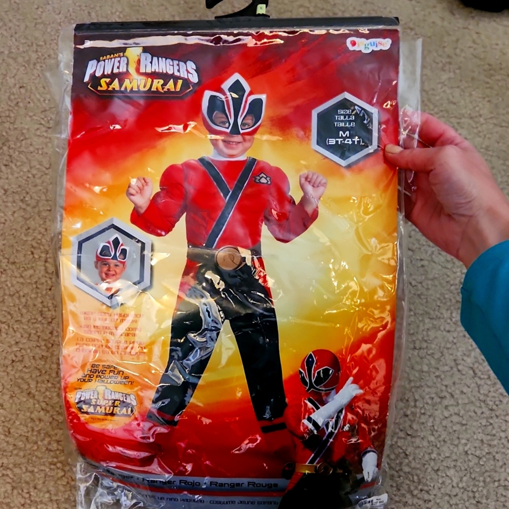 Boys' Red Power Ranger Samurai (3T/4T)
